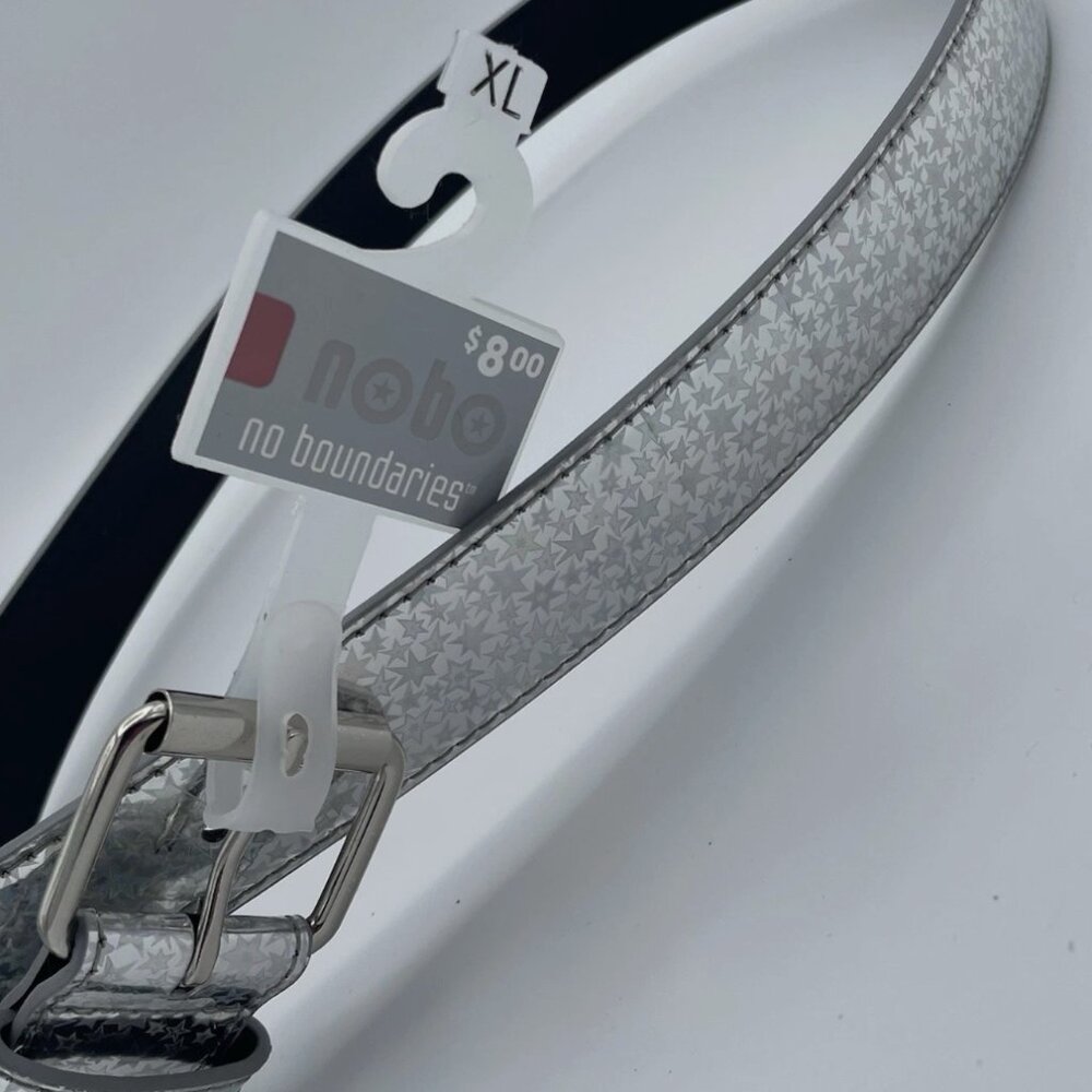 No Boundaries Y2k holographic star belt